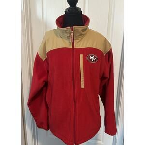 San Francisco 49ers Soft Shell Full Zip Jacket Size Medium
